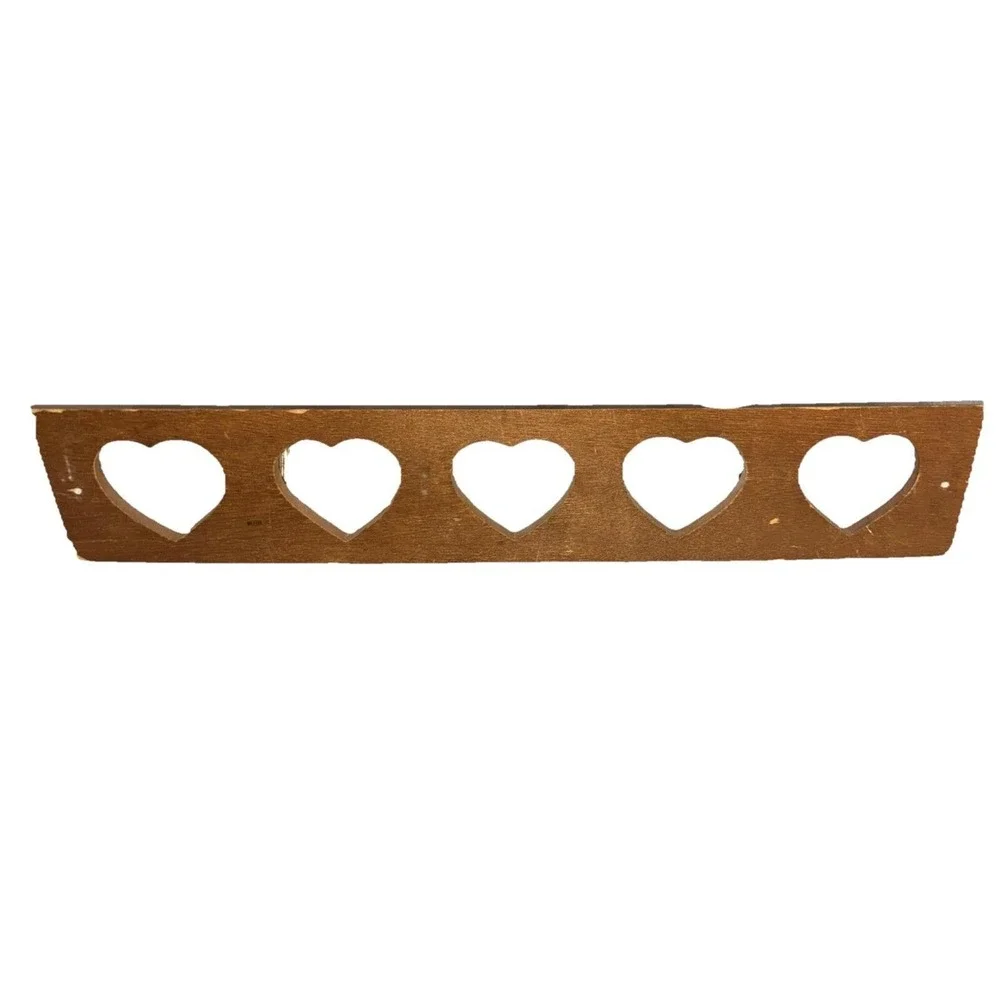 Heart Cut Out Coat Rack Goose Head 4 Peg 24